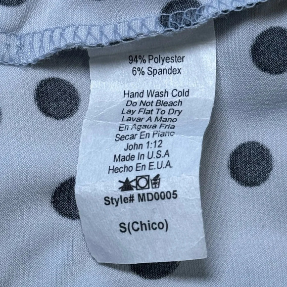 🌻 My Bump Cassie Polka Dot Bow Tie Midi Dress size Small Blue Black Maternity - Picture 8 of 9